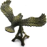 self balancing eagle perched on Eiffel Tower antique vintage decorative statue