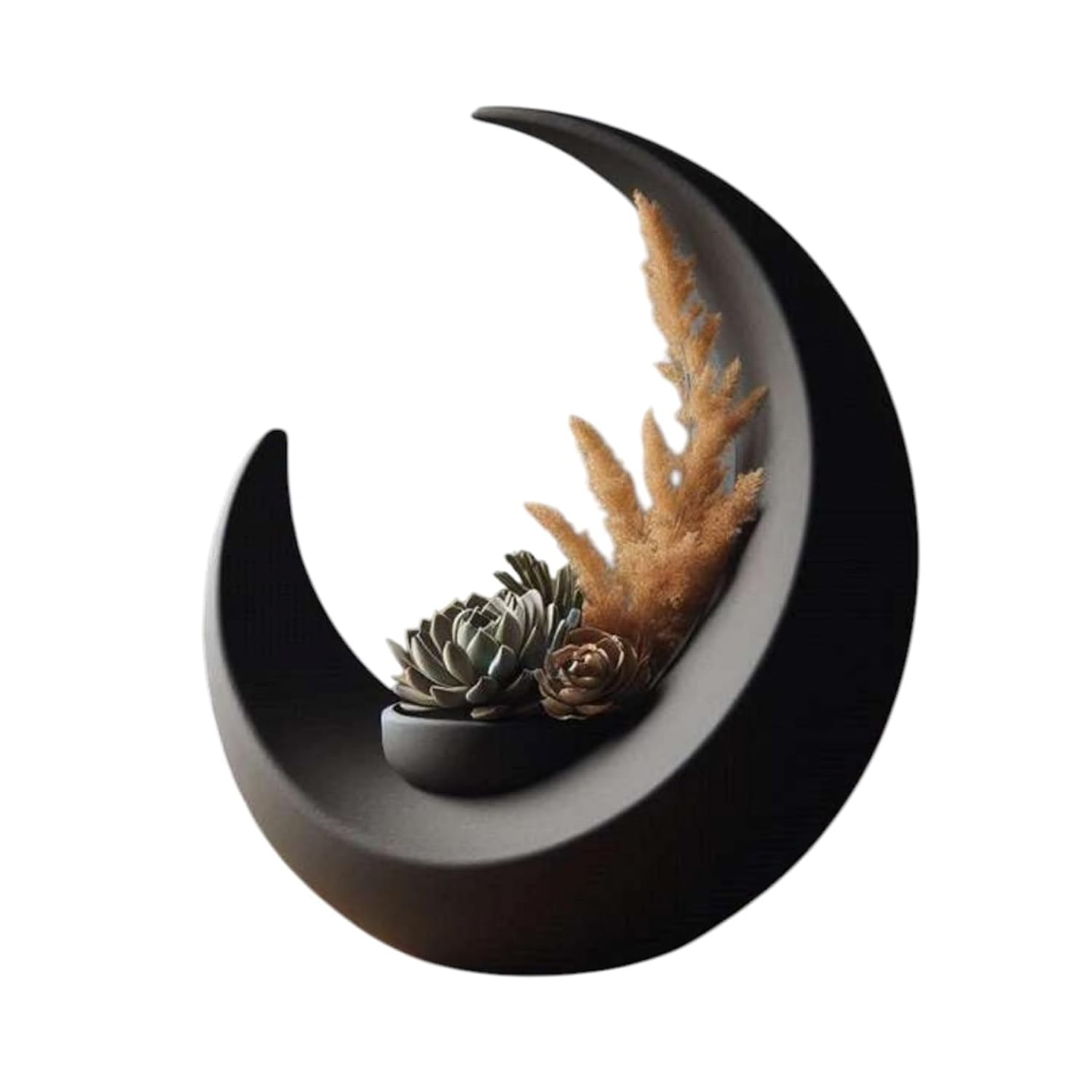 Crescent Moon Planter Pot for Stylish Home Decoration Decorative crescent moon planter pot for indoor plants