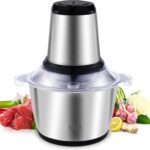 Powerful electric grinder for meat vegetables and spices stainless steel