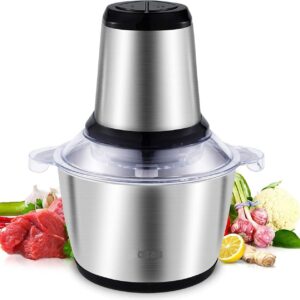 Powerful electric grinder for meat vegetables and spices stainless steel