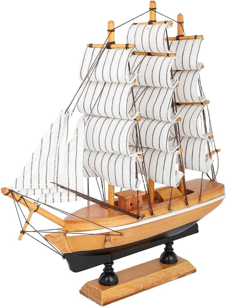 handcrafted ship inside glass bottle decorative showpiece