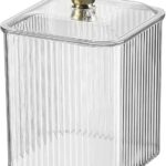 Clear Swab Holder Container with Lid for Cosmetics