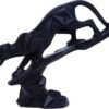 Abstract jaguar panther black statue modern interior decor