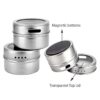 magnetic masala rack set for modular kitchen spice organization