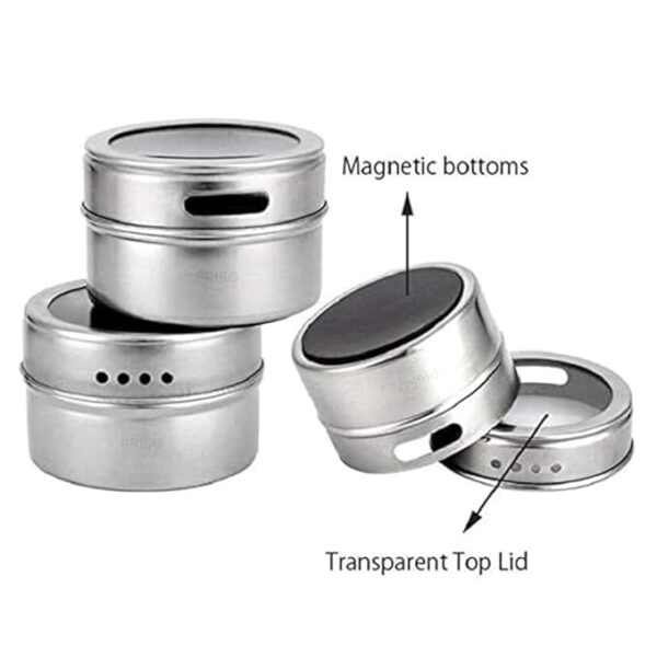 magnetic masala rack set for modular kitchen spice organization