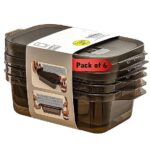 Meal prep food storage containers with airtight lids for weekly meals