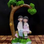 Cute loving couple figurine perfect for bedroom and romantic home décor