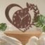 Roman number wooden wall clock for stylish home decoration