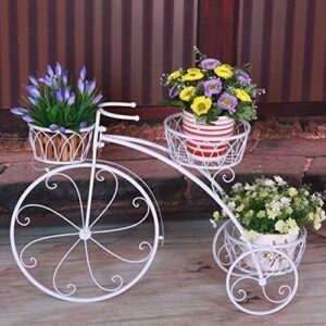 Vintage tricycle flower pot stand for garden decoration