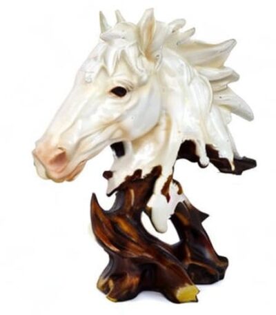 royal horse head polyresin statue for home decor