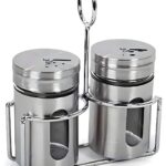 premium stainless steel spice mill salt shaker for cooking and seasoning
