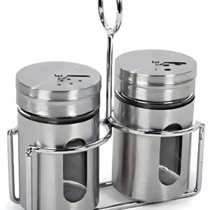 premium stainless steel spice mill salt shaker for cooking and seasoning
