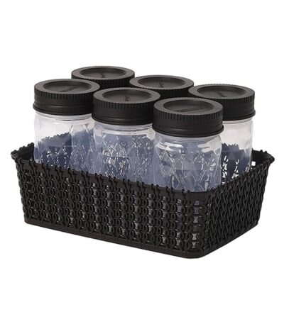 Airtight transparent round jar barni container for kitchen storage