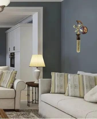 Crystal flower design LED wall light for modern apartments