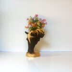 Resin horse face figurine artistic home decoration