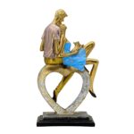 Luxury resin love couple statue for festive home decoration