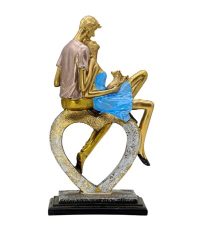 Luxury resin love couple statue for festive home decoration