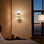 Stylish spiral LED wall light for premium interior decor