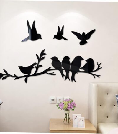 Bird wall art decor for living room modern home decoration