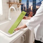 Kitchen splash protector for dish washing sink water guard panel