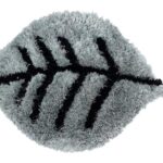 Leaf shape carpet mat for living room nature inspired decor