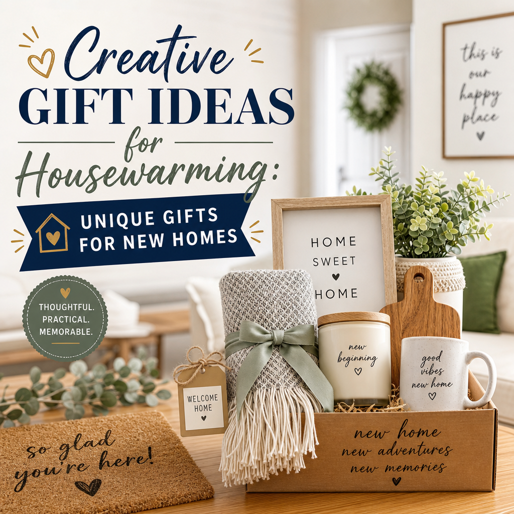 Housewarming gift ideas: stylish home decor, candles, plants, and practical essentials for a new home