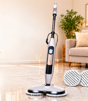 Steam & Scrub S8201IN Electric Steam Mop with Rotating Washable Pads