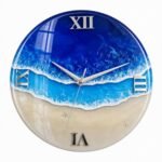 Resin art wall clock for modern home décor