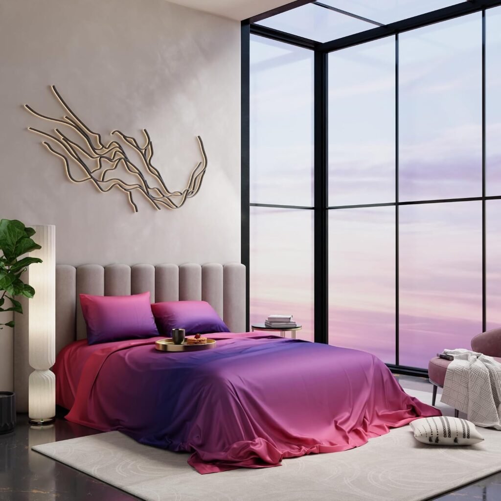 Pink Super King Bedsheet with 2 Pillow Covers