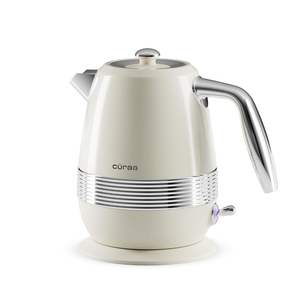 Retro Electric Kettle with vintage-inspired design for modern kitchens